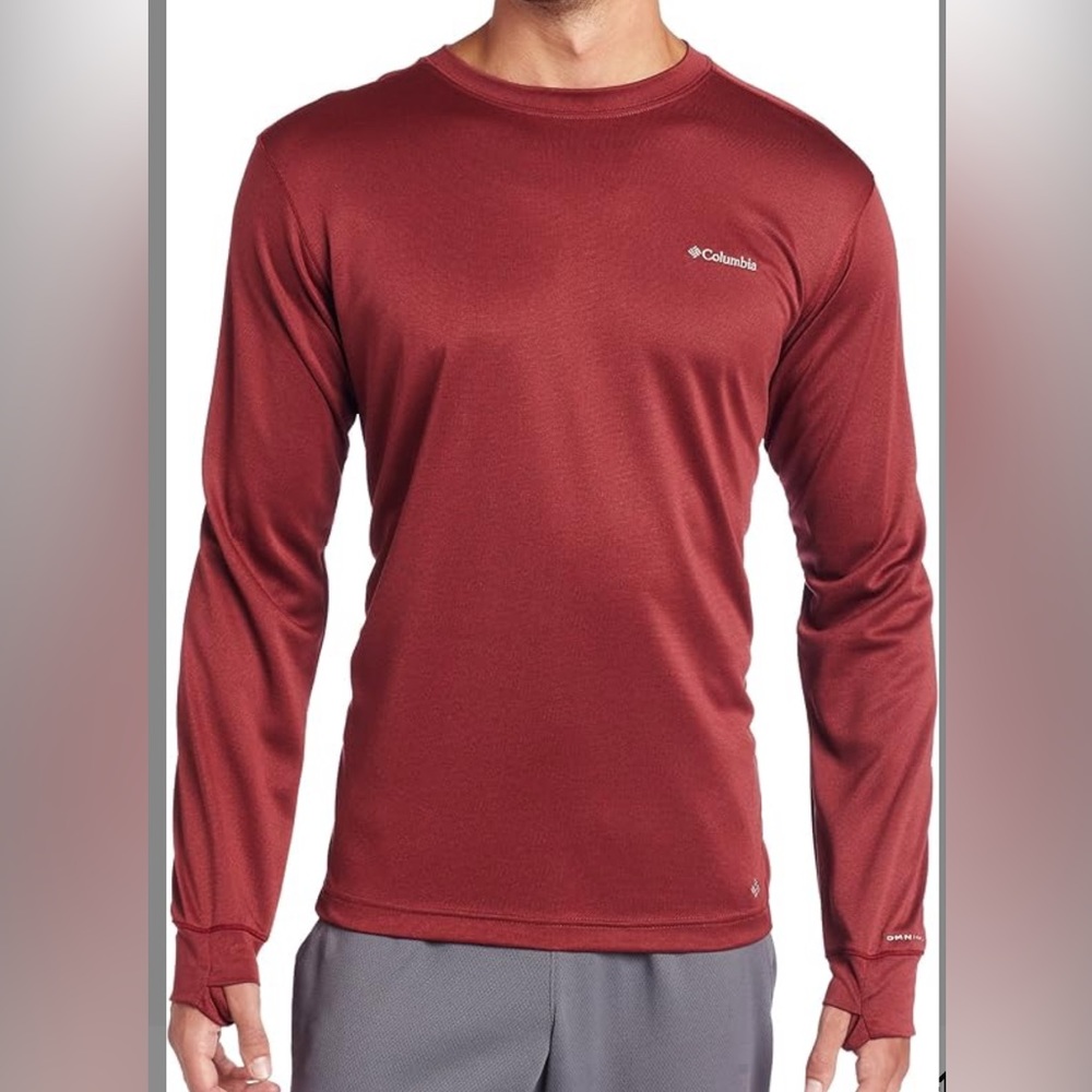 Columbia Red Long Sleeve Shirt Size: Large